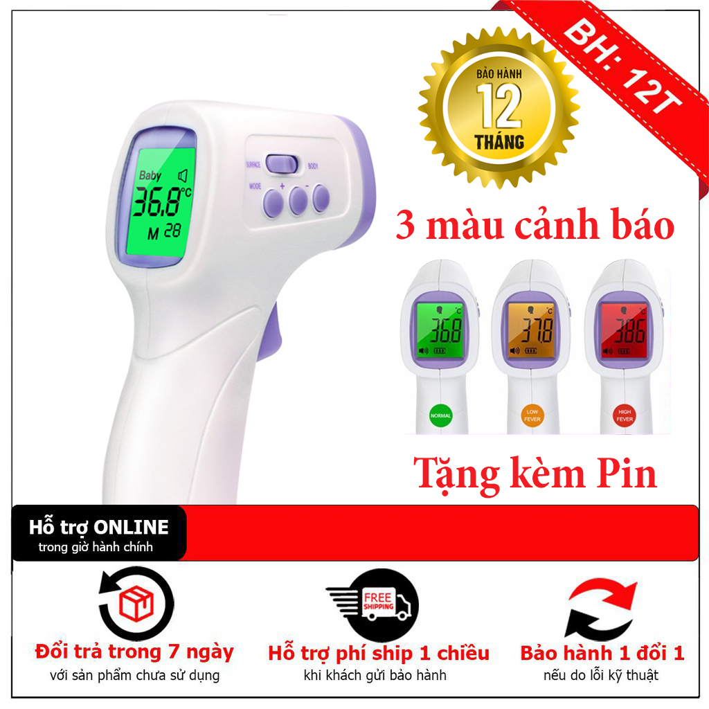 Nhiệt kế hồng ngoại đo nhiệt độ không tiếp xúc, độ chính xác cao