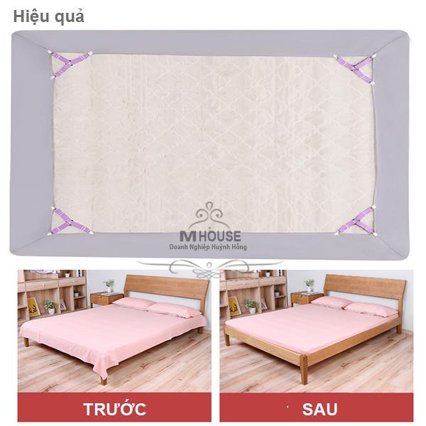 Combo 4 Kẹp Chống Xê Dịch Drap Trải GiườngKẹp Cố Định Chăn Ga GiườngDây Chằng Góc NệmPhụ Kiện Giường Ngủ Bộ Chăn Gói Drap Giường