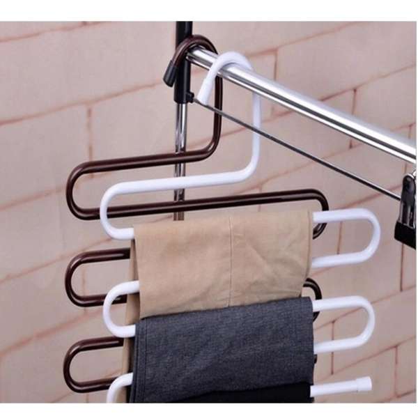 Móc treo quần áo, treo khăn 5 tầng thông minh