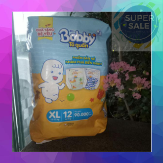 Tã quần bobby khuyến mãi phiên bản xanh 2020 size xl