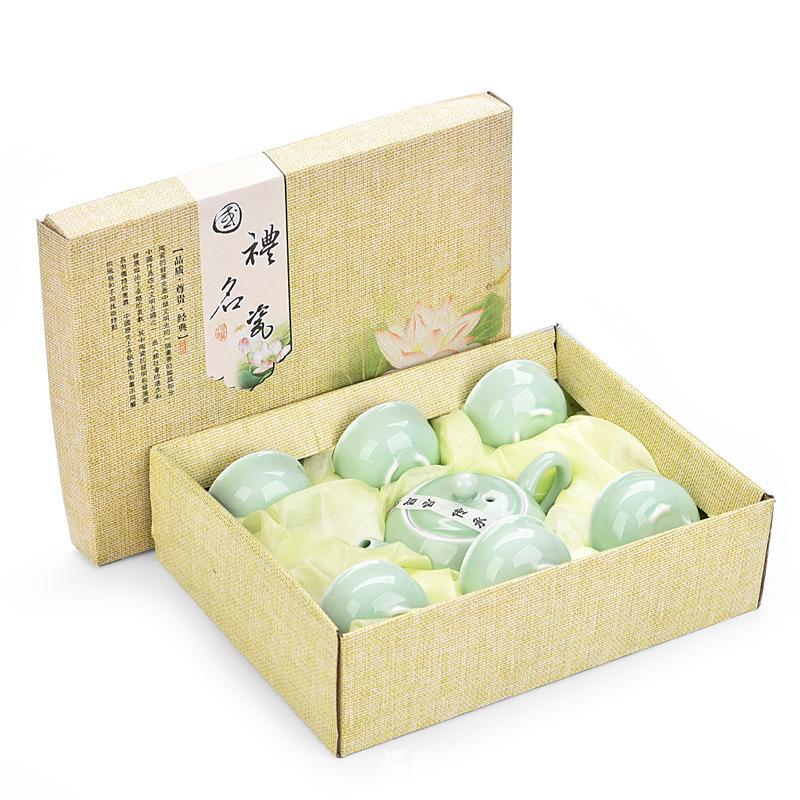 Bộ bình trà 3D hình cá 💝 Freeship 💝 Bộ ấm chén có túi đựng đi du lịch