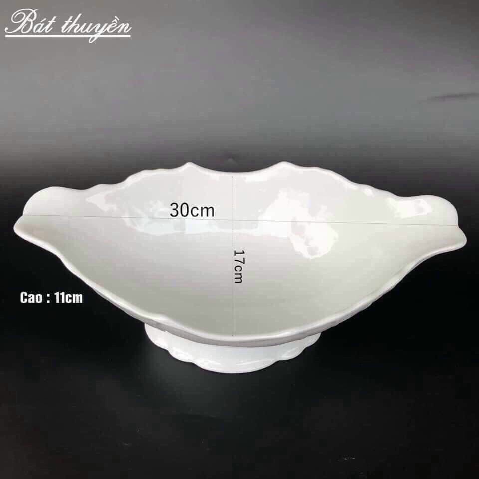 Bát thuyền đựng gà gốm sứ hàng hộp đẹp cao cấp