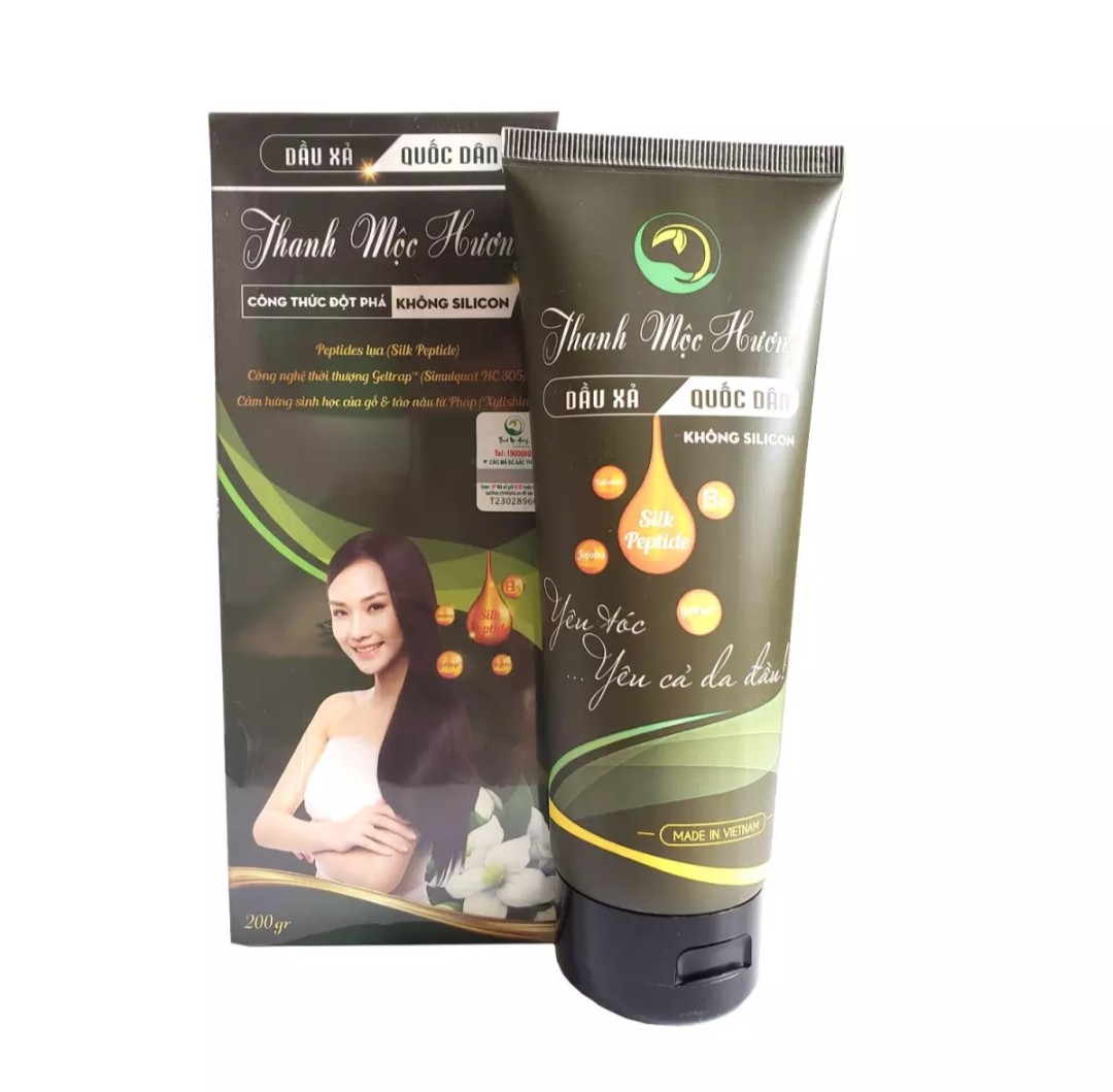 Dầu xả Thanh Mộc Hương 200ml - không silicon giúp phục hồi hư tổn và chăm sóc tóc