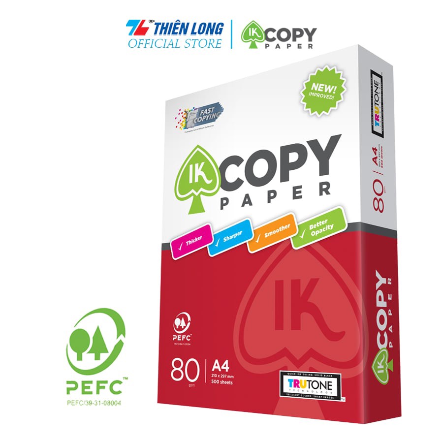 Ream giấy a4 80 gsm ik copy - hàng nhập khẩu indonesia
