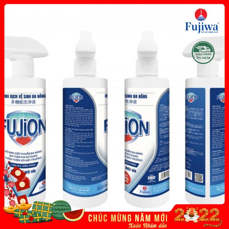 Combo 2 chai dung dịch vệ sinh đa năng fujion chai 500ml