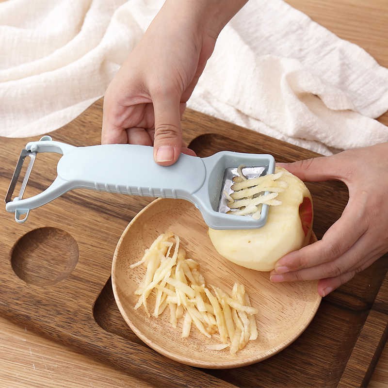 [HCM][SIÊU BÉN] Dụng Cụ Bào Nạo Rau Củ 2 Đầu Bằng Nhựa Lúa Mạch 2In1