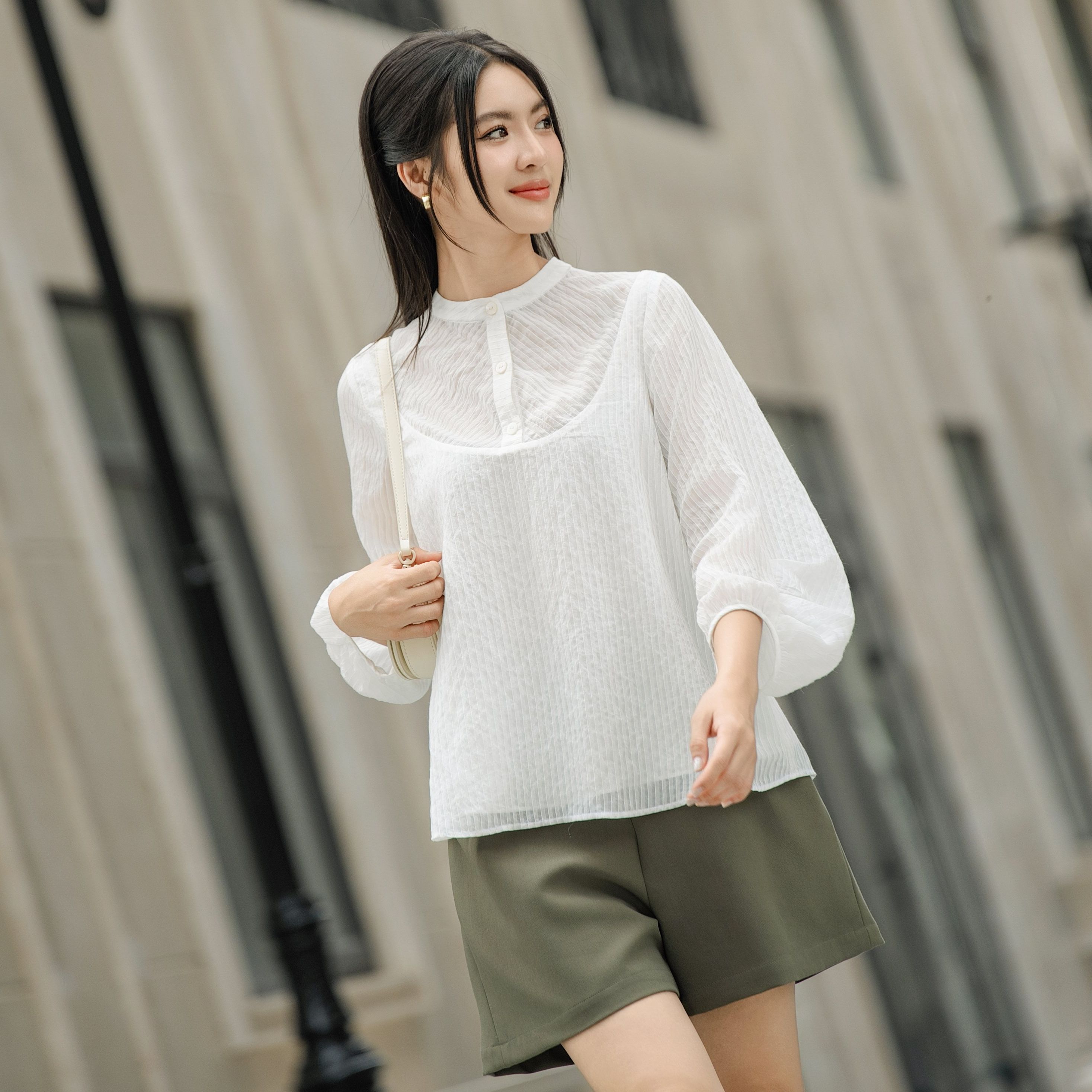 Olv - áo sơ mi naila shirt