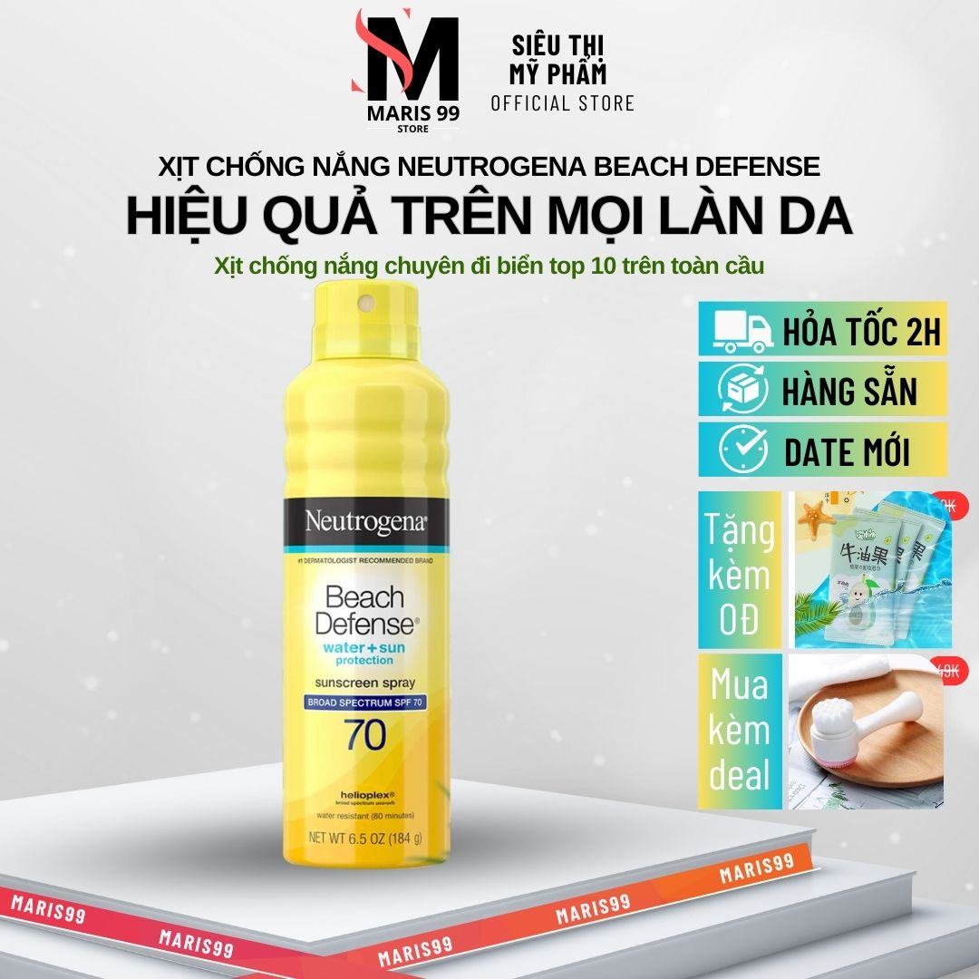Xịt Chống Nắng Đi Biển Neutrogena Beach Defense Spf 70 _Bchoice