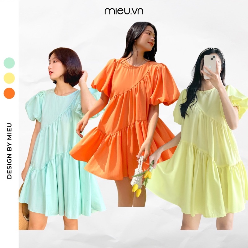 Đầm babydoll bèo xéo nhiều tầng mieu - hn25