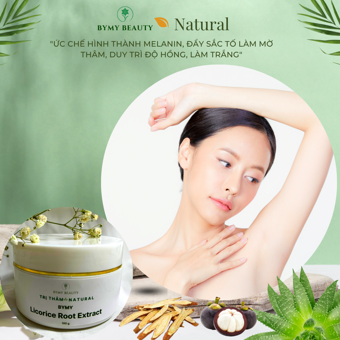 Kem tri thâm nách thâm mông thảo mộc BYMY Licorice Root Extract - Cam kết hiệu quả sau 2 tuần