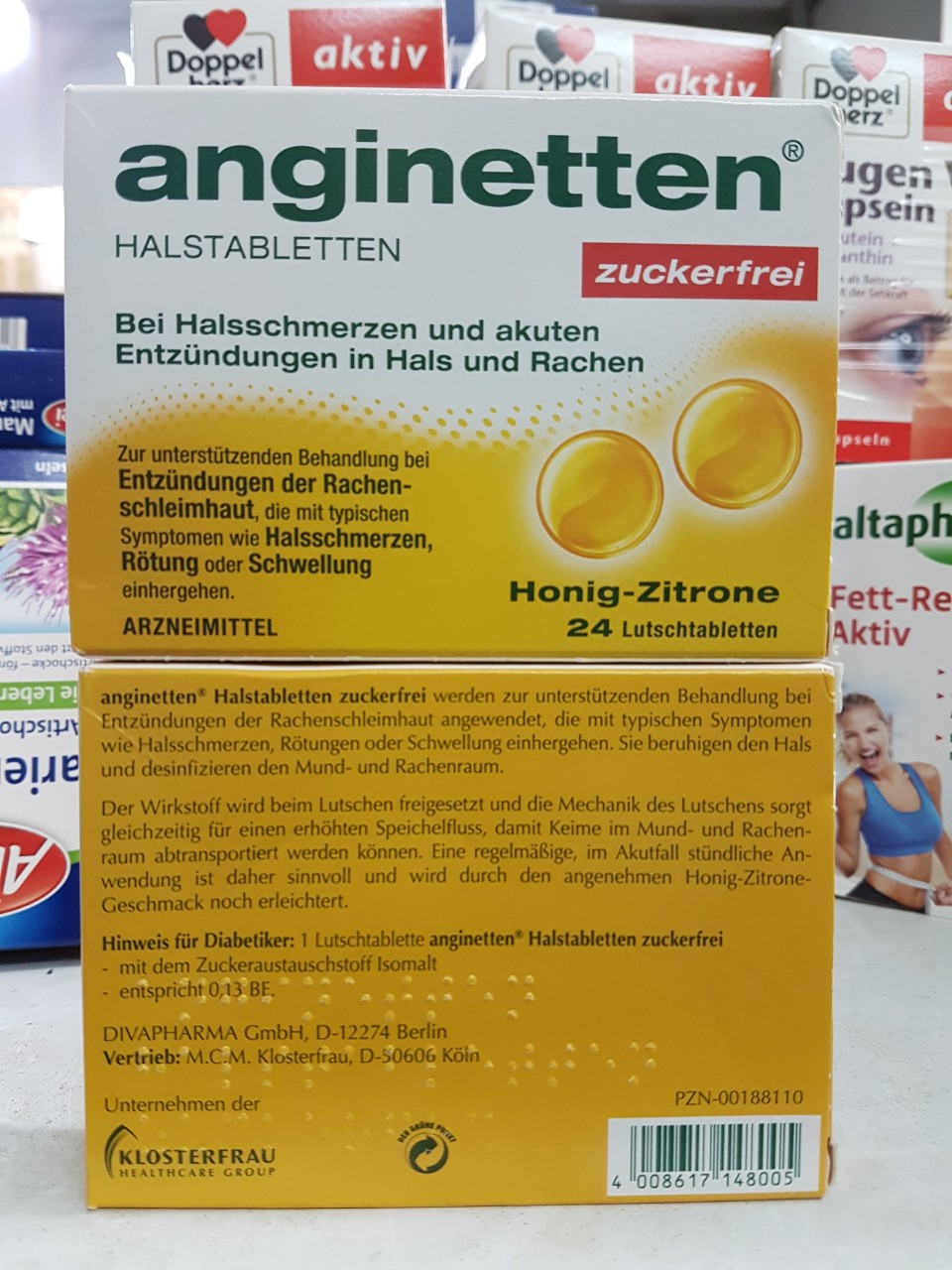 Kẹo ngậm anginetten hộp 24 viên của Đức