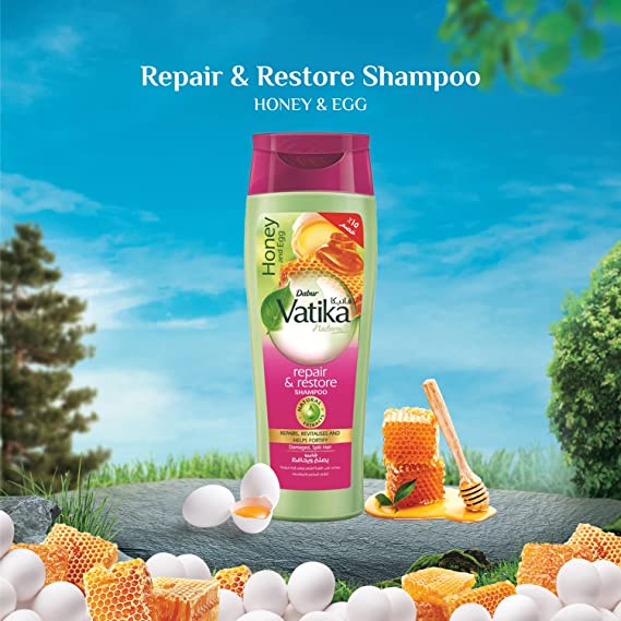 Dầu gội Vatika phục hồi tóc hư tổn chai 400ml
