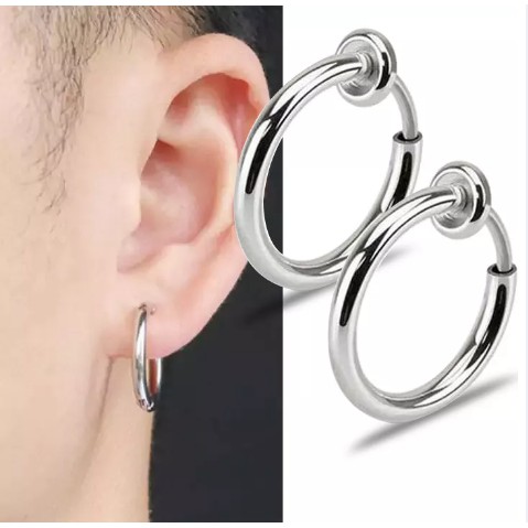 Khuyên tai nam nữ kẹp vành, môi, mũi không cần bấm lỗ - Bông tai Titan