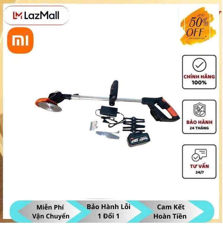 Máy cắt cỏ pin cầm tay công nghiệp máy cắt cỏ mini KHÔNG CHỔI THAN MAKITA 199V pin 10cell mẫu mới bảo hành 12 tháng TỔNG KHO S&L VDVA
