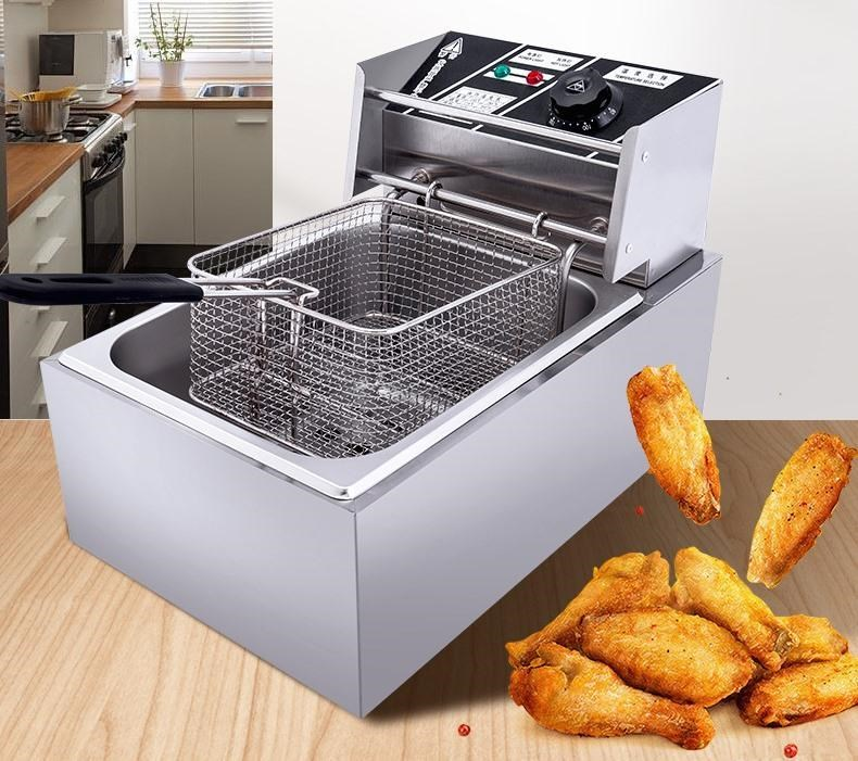 Bếp chiên điện, bếp chiên nhúng công nghiệp, bếp chiên nhúng đơn 6l/12l chuyên đồ ăn nhanh kfc, khoai tây chiên, xúc xích… nhanh chóng, chín đều, thơm ngon, vàng giòn đẹp mắt, chiên rán với tiêu chí siêu nhanh gọn - tiết kiệm - an toàn