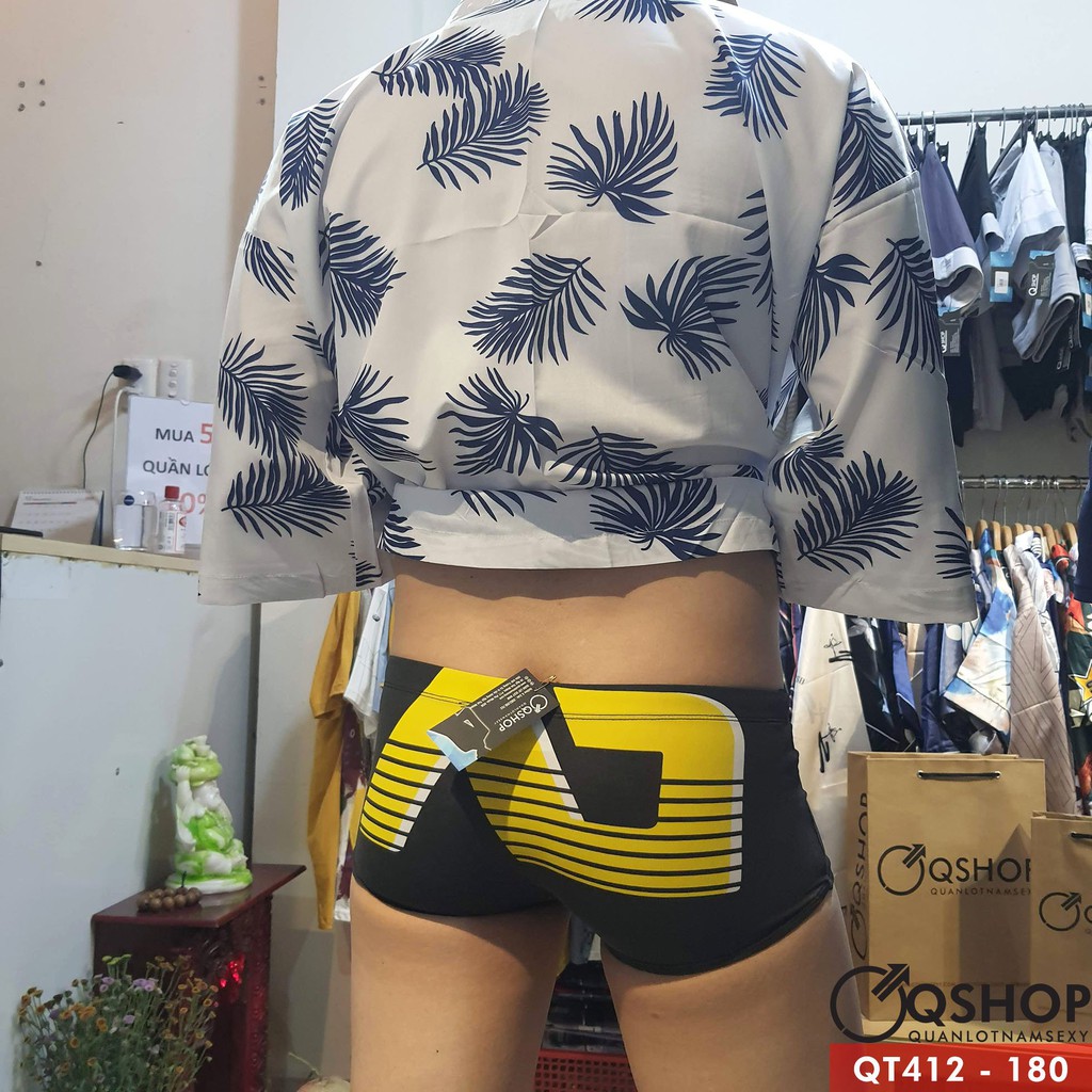 Quần bơi boxer nam cao cấp qshop qt412