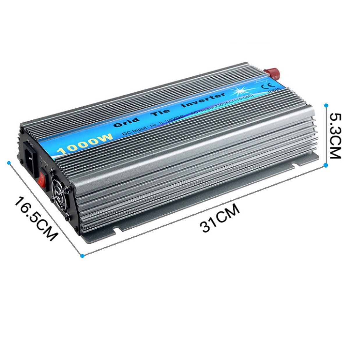 Bộ chuyển đổi điện mặt trời inverter Solar 1000W hòa lưới năng lượng mặt trời chuyển đổi điện từ 12V sang 220V Sin chuẩn