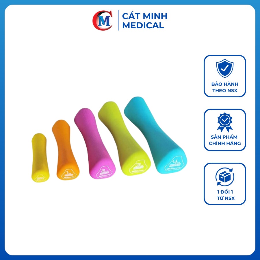 Tạ tay đơn tập thể hình cao cấp chính hãng MDBuddy MD2021 - từ 1kg đến 4kg