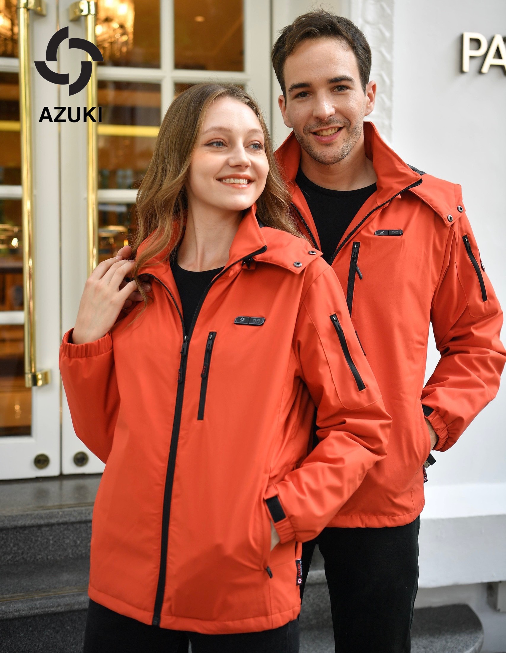 Combo áo điều hoà sưởi ấm chống mưa azuki raincoat r05 + pin 20000mah mẫu mới nhất