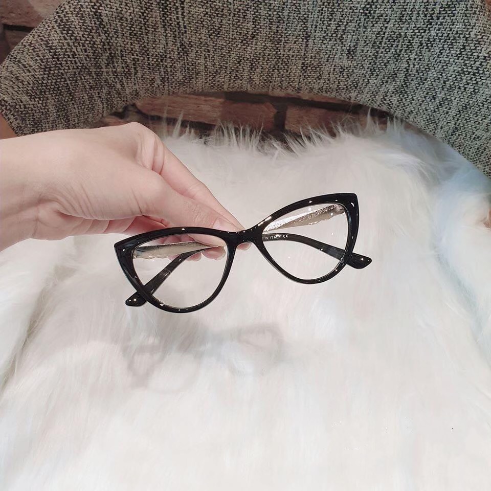 Mắt Kính Thời Trang Nữ Kính Mắt Mèo Cá Tính Sành Điệu