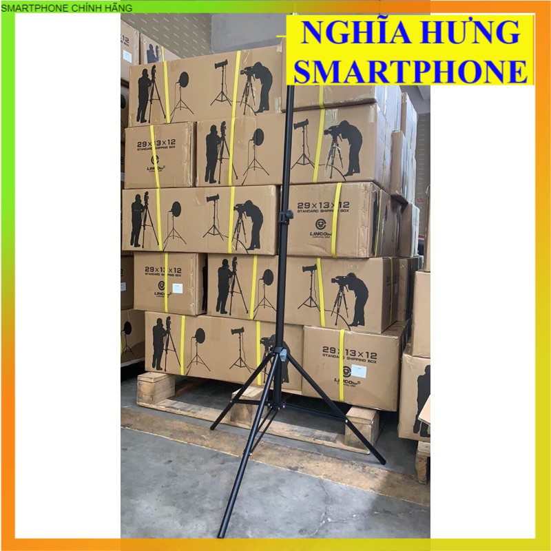 [Hàng tốt ảnh thật] Chân đèn chân máy ảnh Linco zenith 8806 loại xịn chăc chắn 2m1 full box
