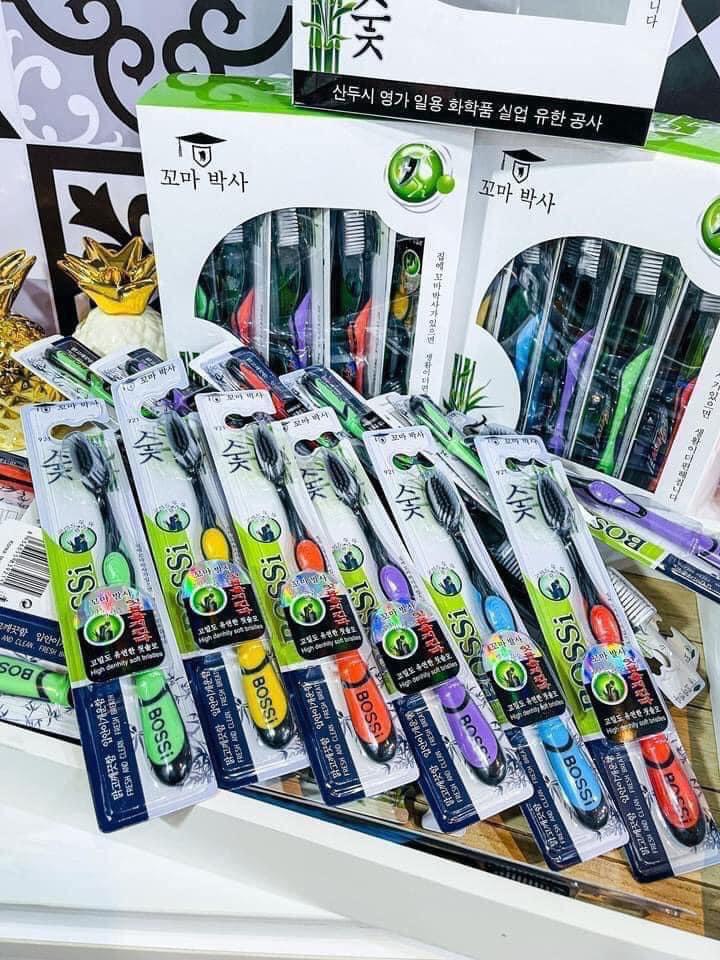 Thùng 30 Cây Bàn Chải Đánh Răng Hàn Quốc Bossi - Bán Sỉ