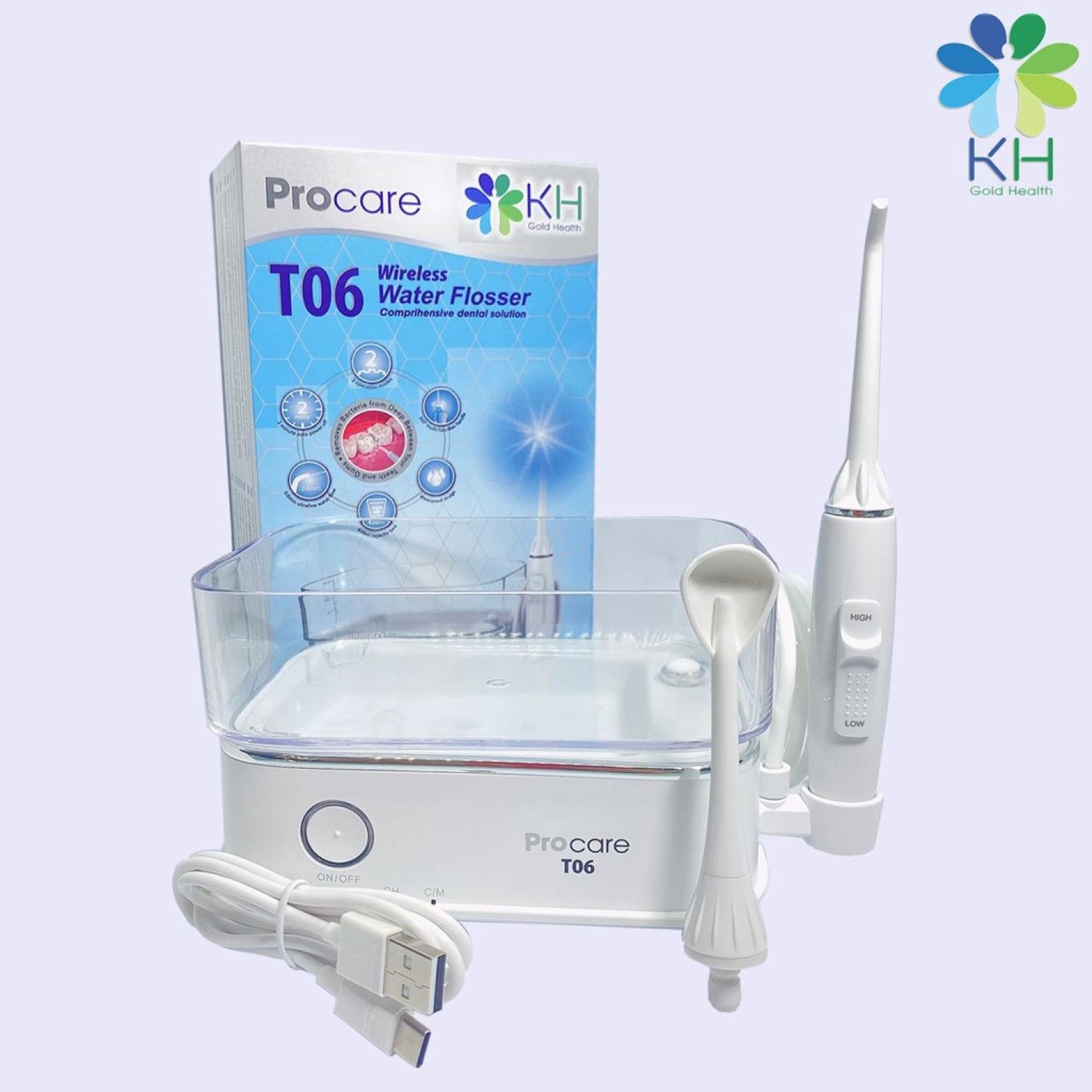 ✅ procare t06 - máy tăm nước gia đình, vệ sinh răng miệng, hôi miệng, viêm nướu, chỉnh nha, niềng răng