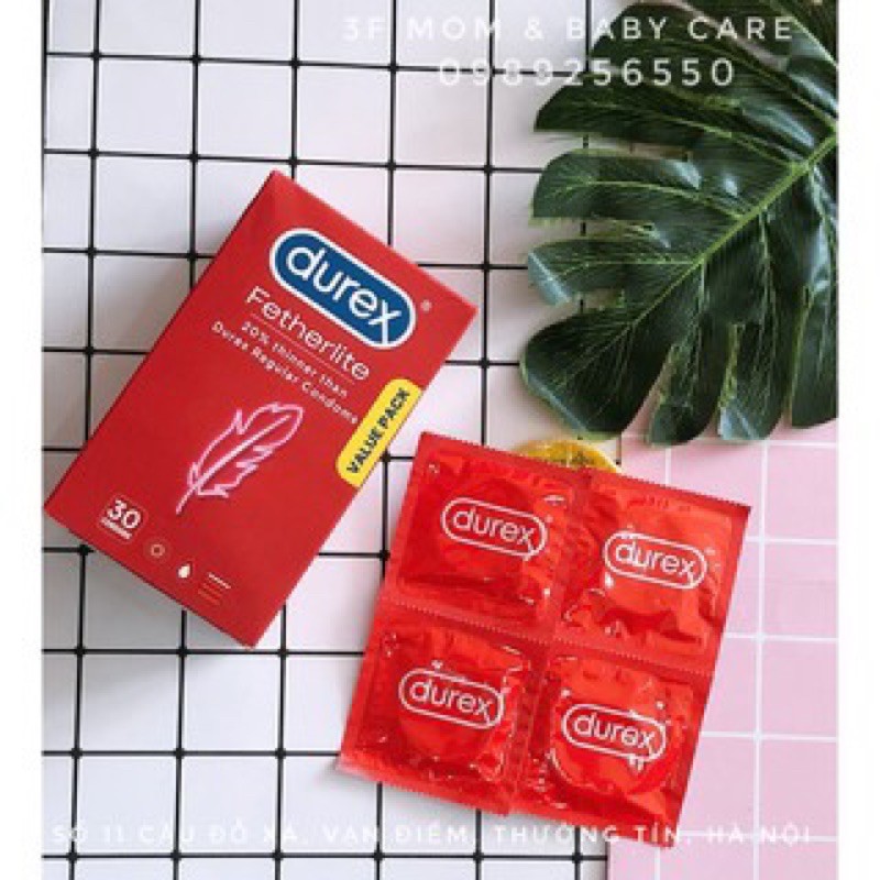 Bao cao su durex úc tách lẻ theo chiếc