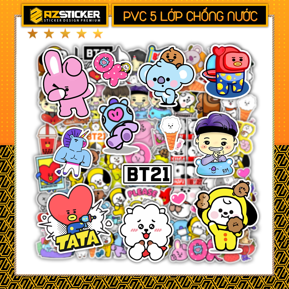 Sticker Dán Laptop, Dán Điện Thoại, Dán Nón Bảo Hiểm, Tem Dán Xe Chống Thấm Nước, Chống Bay Màu  | Chủ Đề BTS