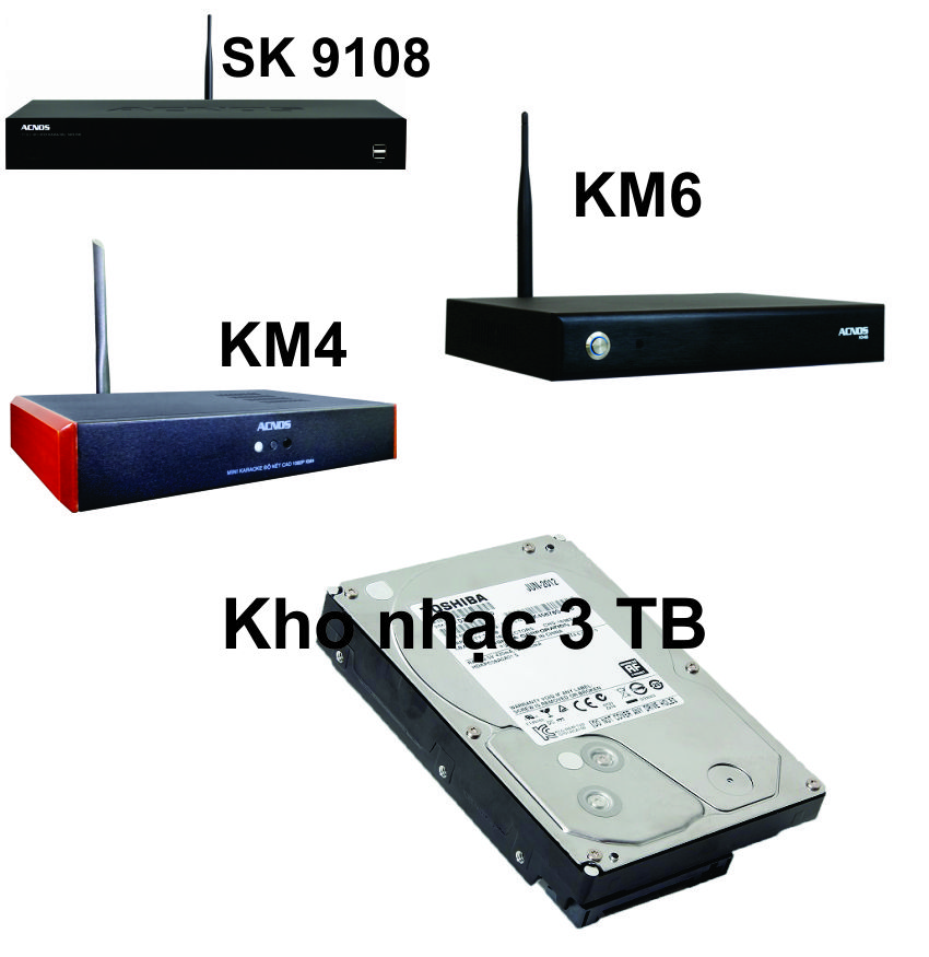 Ổ Cứng Kho Nhạc 3TB karaoke Dành Cho Đầu Acnos Android