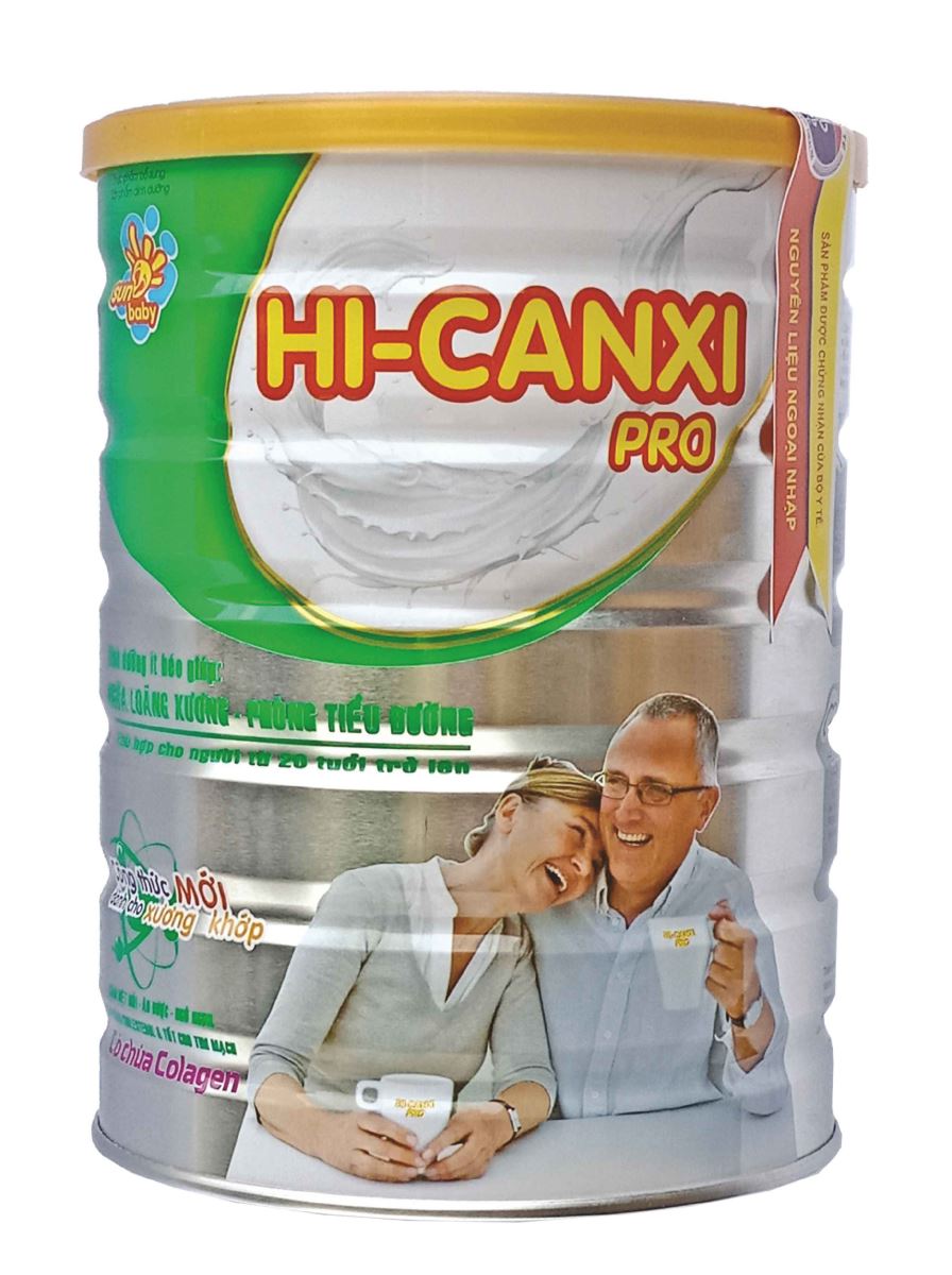 Sữa cho người già - Sữa bột Sunbaby HI-CANXI Pro cho người cao tuổi - NGĂN NGỪA LOÃNG XƯƠNG - TIỂU ĐƯỜNG