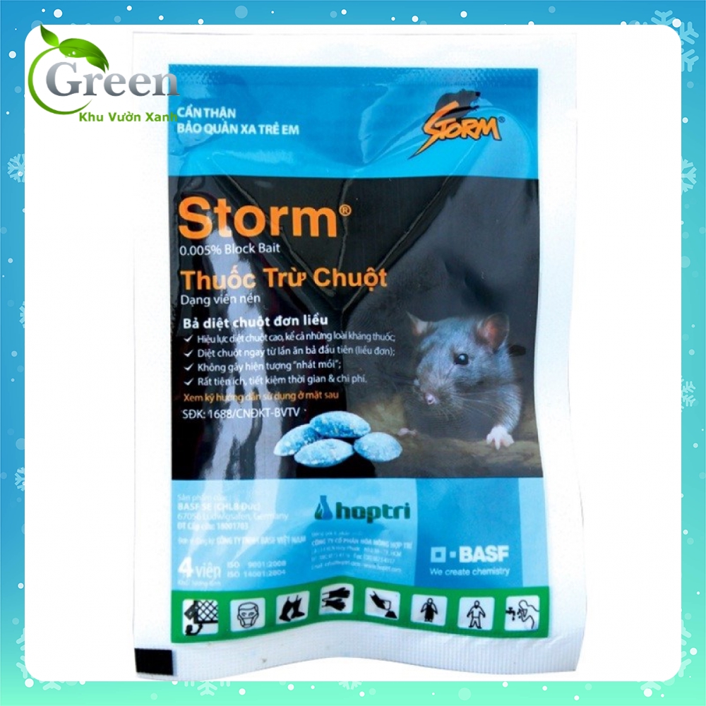 [Hoàn Tiền 10%] Thuốc diệt chuột cả đàn Storm 100g diệt chuột trong nhà diệt chuột trong xe ô tô thuốc diệt chuột cực mạnh hiệu quả tức thì