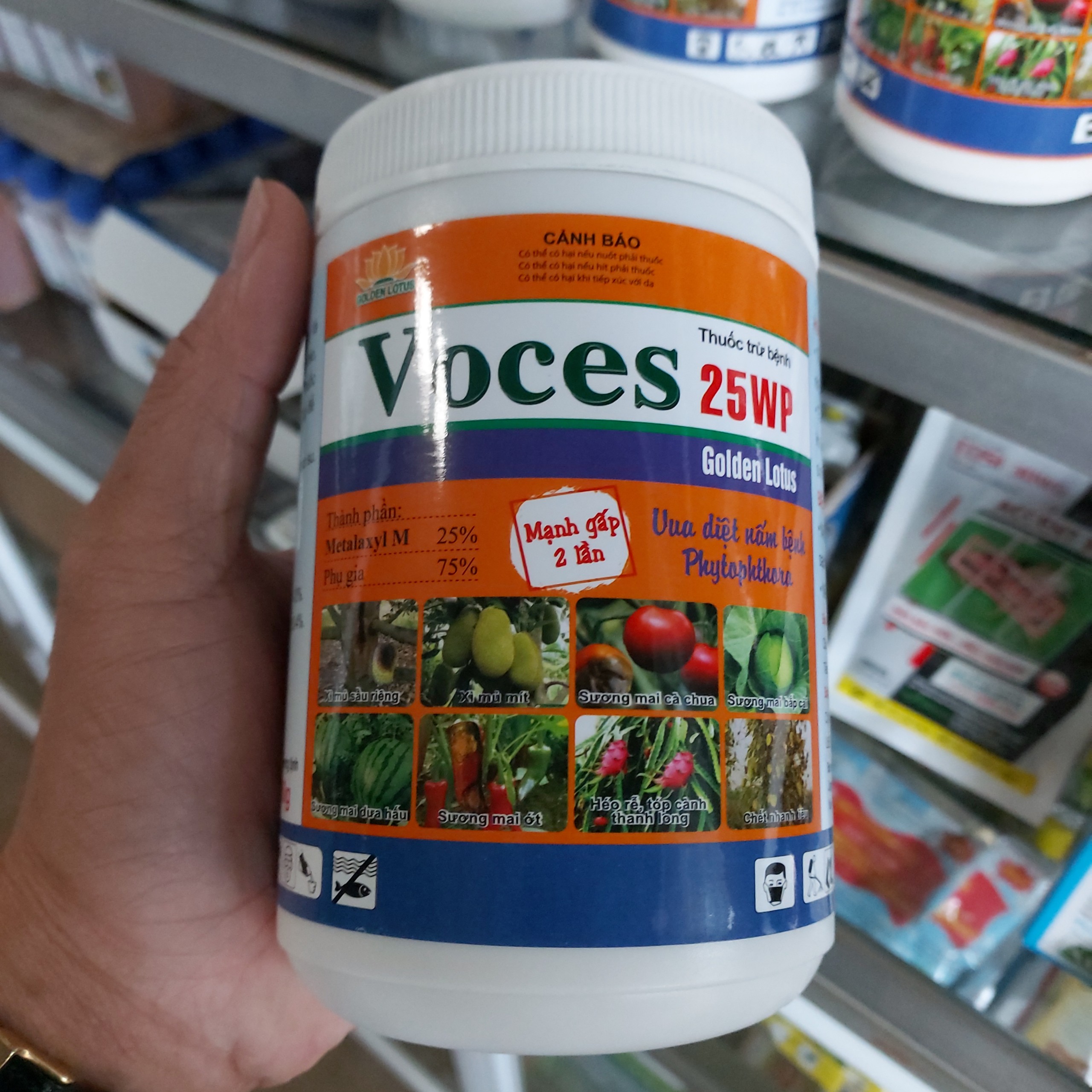 Thuốc trừ nấm bệnh voces 25wp hoạt chất metalaxyl dòng m