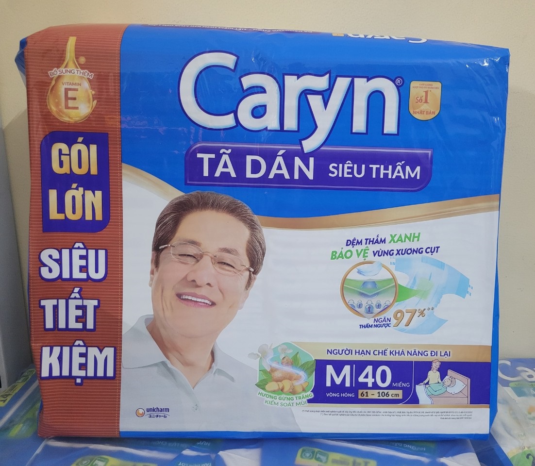 Tã dán người lớn caryn m40/l40/xl20