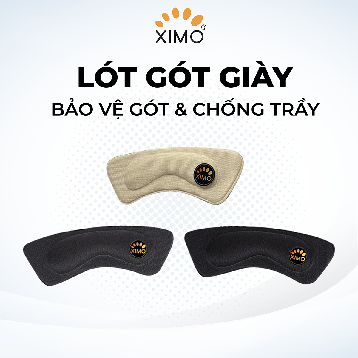 Cặp Lót Gót Giày XIMO Bảo Vệ Gót Sau Và Chống Trầy Chân LGCGC12