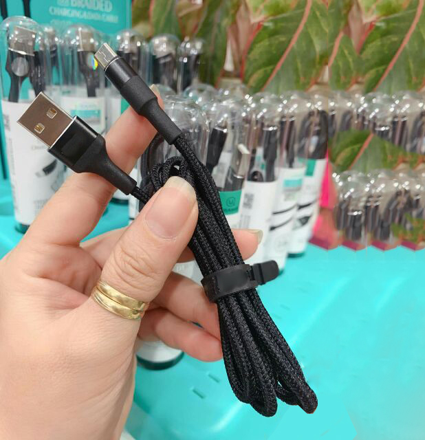 [HCM]Cáp sạc Samsung Micro USAMS U5  2.0A dành cho iphone có chế độ tự ngắt