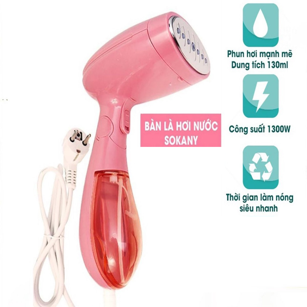 Bàn ủi hơi nước cầm tay SOKANY 3060 cao cấp nhỏ gọn tiện lợi+ TẶNG Khăn lau bếp 💥BẢO HÀNH 12 THÁNG💥