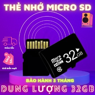 Thẻ nhớ microsd class 10 u3 tốc độ cao 32gb/64gb