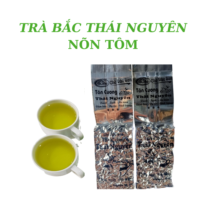 Trà Bắc Tân Cương Thái Nguyên, 100gr trà nõn tôm nước xanh hậu ngọt