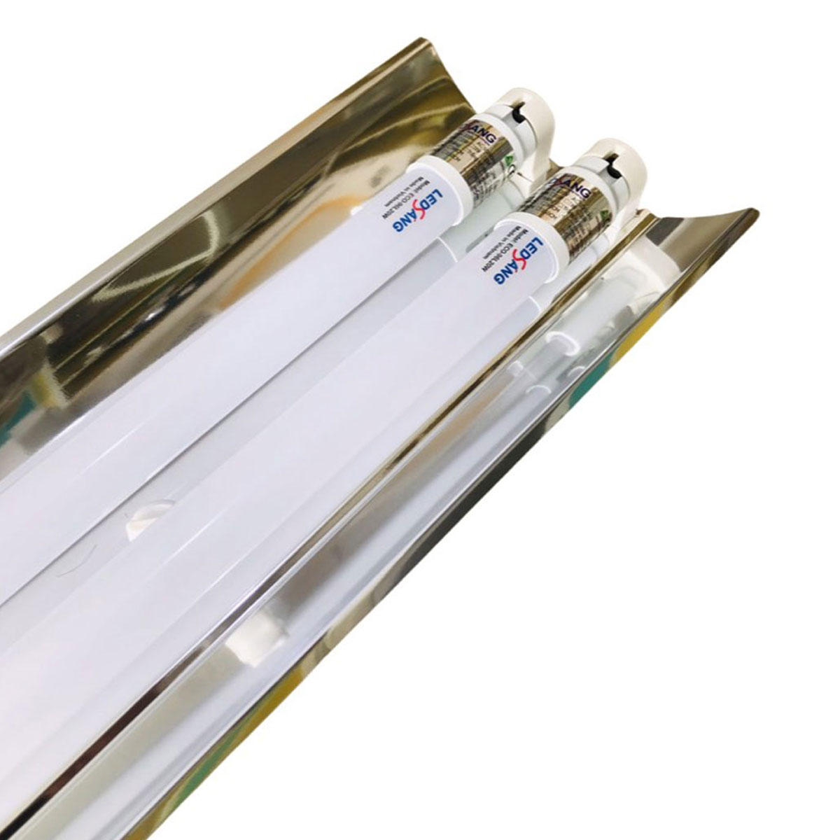 [HCM]Máng đèn LED Inox 1m2 - Máng chóa đèn inox đôi (IN - C2 - 120)