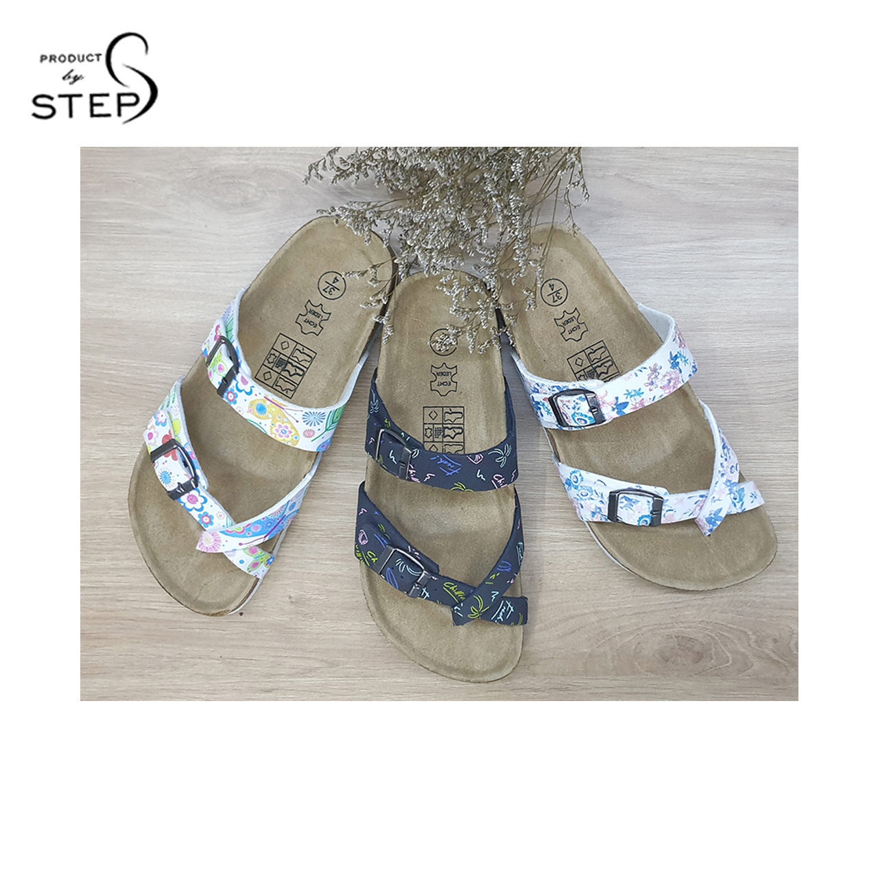 [HCM]Dép đế trấu Eva in hoa văn Quai xỏ ngón (size 35-39)