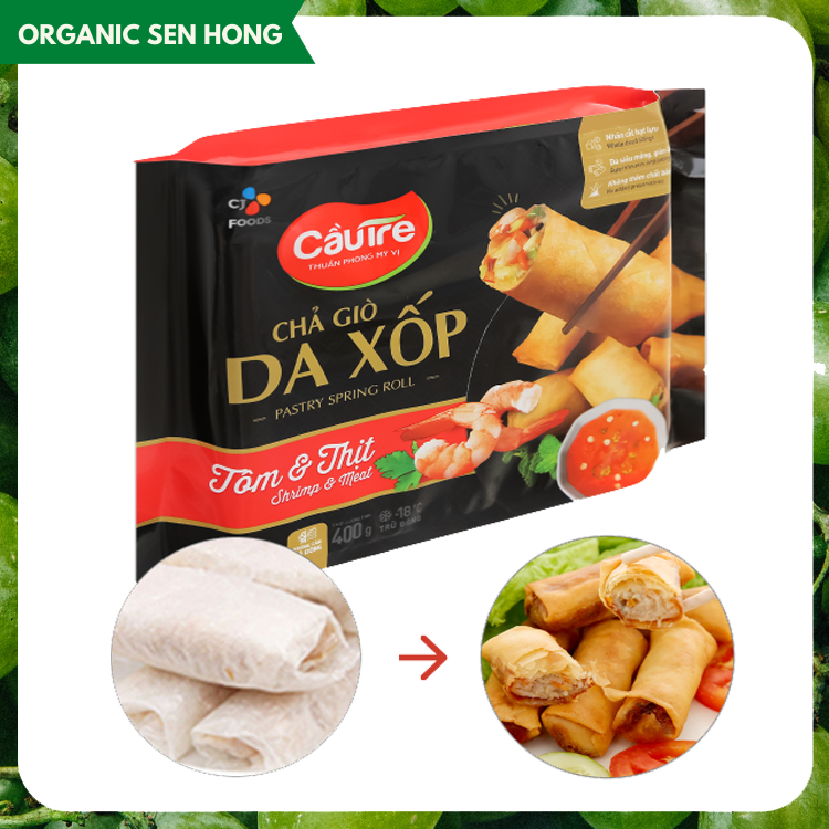 Chả giò da xốp nhân tôm thịt 400gr