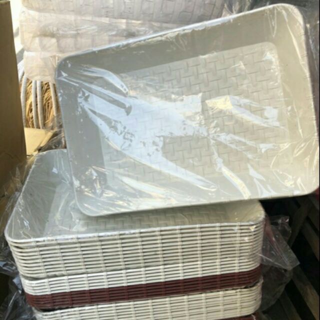 Khay nhựa giỏ quà tết 2023 khay bọc giỏ quà size 25x35cm - combo 10 cái