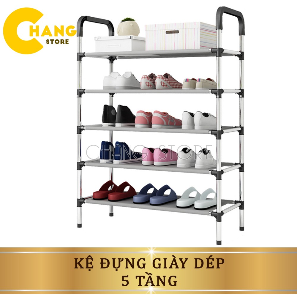 Kệ giày dép 5 tầng inox cao cấp hiện đại