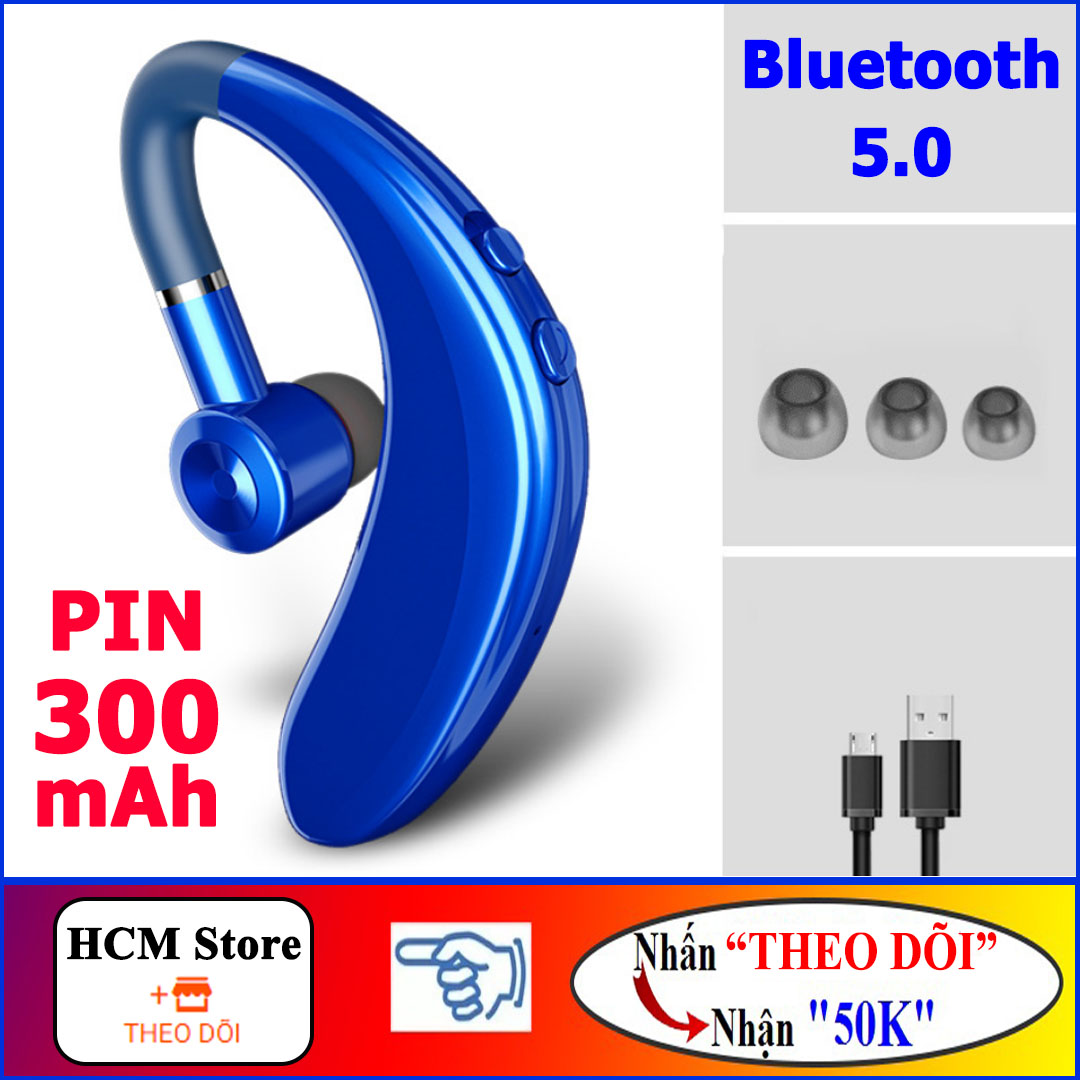 Tai Phone bluethooth 5.0 pin trâu S109, Kết nối được 2 điện thoại, Nghe nhạc cực hay, đàm thoại to rõ
