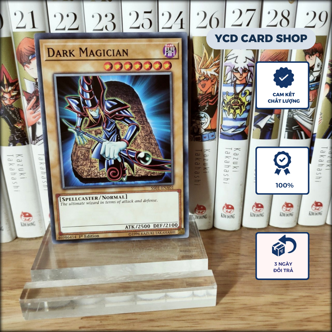 [YCDcardgame] Thẻ bài yugioh chính hãng Dark Magician ( Bia đá ngàn năm) – Common
