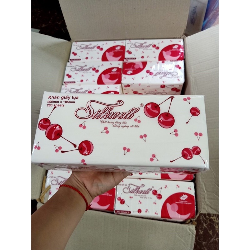 Giấy silkwell, Giấy lụa, giấy khô, giấy ăn 280 tờ
