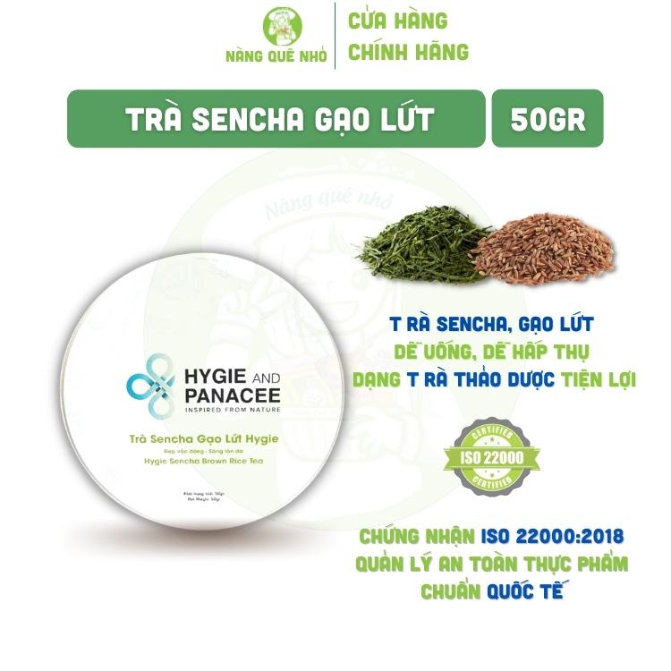 Trà sencha gạo lứt hygie giảm cân detox cơ thể giảm stress chống lão hóa 50gr