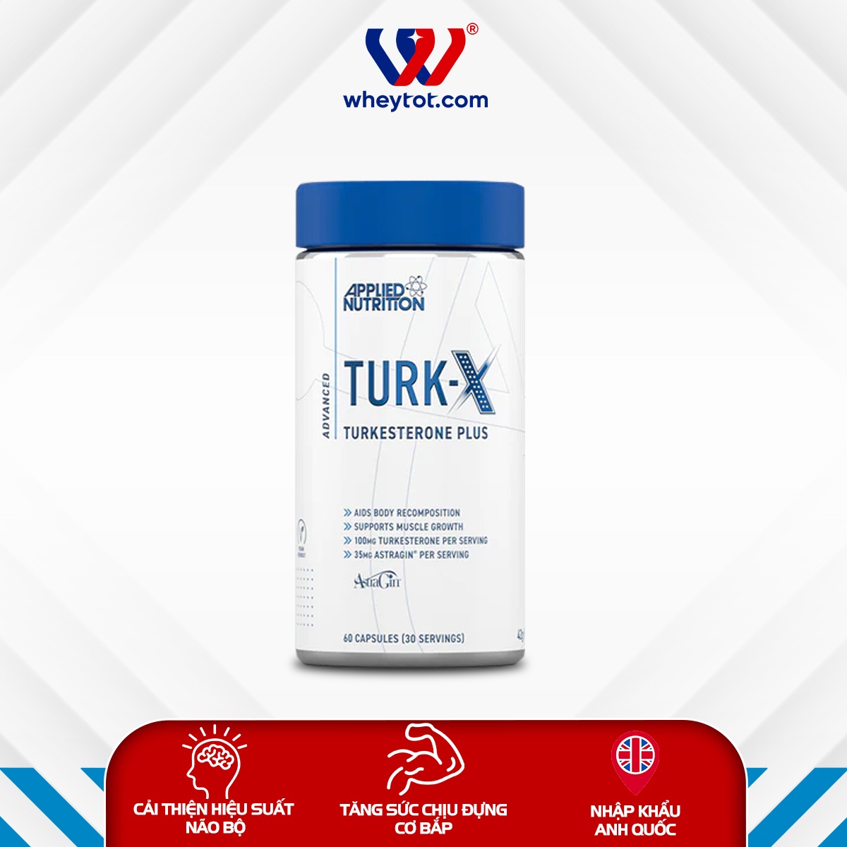Applied Nutrition Turk-X 60 Viên 30 Servings