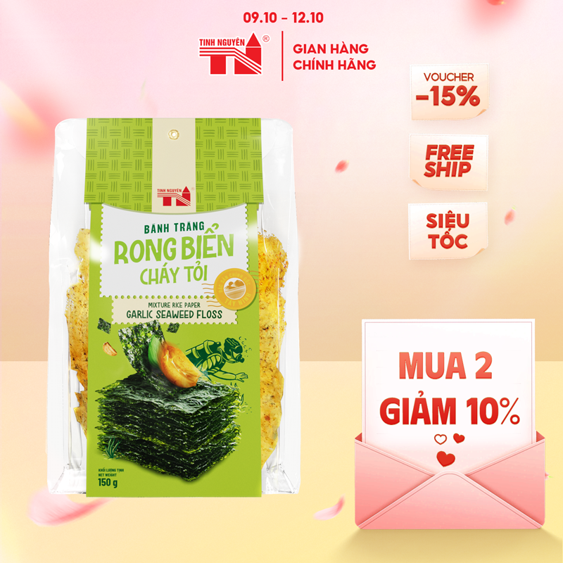 Bánh Tráng Rong Biển Cháy Tỏi Tây Ninh Tinh Nguyên (150g)